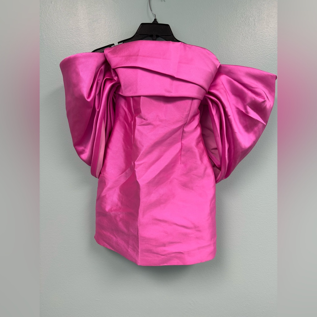 Solace London Elina Mini Dress In Ultra Pink Size 2